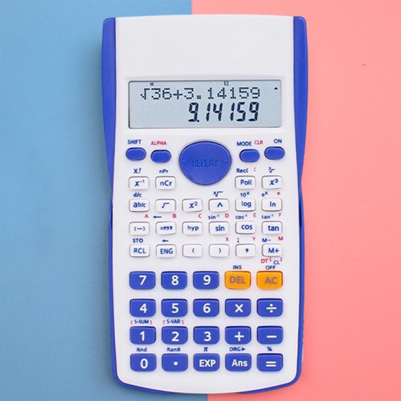 COM1950s Scientific Calculator with Large Lcd Display,Function Calculator for Math Algebra Geometry Trigonometry Tools,Portable Size 5.9X3.1 In,Battery Powered