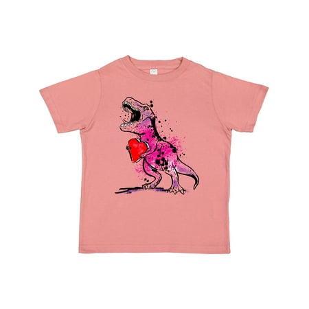 

Inktastic Valentine s Day Graffiti T-Rex with Heart Shaped Candy Box Gift Toddler Boy or Toddler Girl T-Shirt