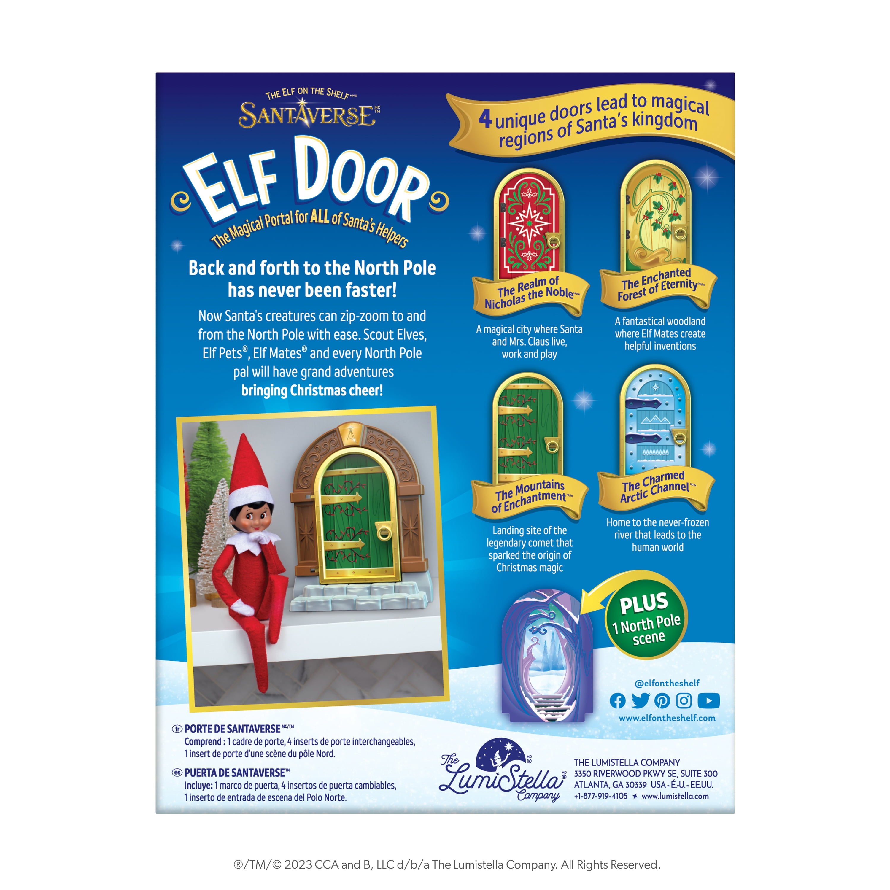 The Elf on the Shelf Elf Door Kit – Magical North Pole Portal for ALL of Santa's Helpers (Scout Elf Not Included)