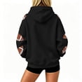 thumbnail image 4 of TOMVIGX Football Sweatshirts for Women Cute Oversized Graphic Hoodies Team Fans Touchdown Tops Sunday Funday Tailgate Season Clothes L, 4 of 9