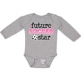 thumbnail image 3 of Inktastic Future Soccer Star Girls Girls Long Sleeve Baby Bodysuit, 3 of 5