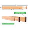 Drawer Dividers Bamboo Kitchen Organizers Set of 6 Spring Loaded Drawer Divider Adjustable
