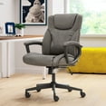 thumbnail image 3 of Serta Connor Office Chair Gray Bonded Leather, 3 of 14