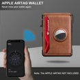 thumbnail image 4 of Billetera KIKVES con AirTag, bloqueo RFID, marrón, estuche pop-up, 4 of 8