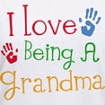thumbnail image 3 of CafePress - I Love Being A Grandma Women's V Neck T Shirt - Womens Cotton V-Neck T-shirt, 3 of 4