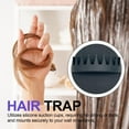 thumbnail image 2 of Shower Hair Catcher Wall Mounted - Silicone Hair Collector with Suction Cup, Drain Protector for Shower Wall, Washstand, Pet Bath, Bathroom Hair Trap, 2 of 9