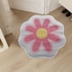 thumbnail image 2 of Felpudo Floral de Poliéster Absorbente y Antideslizante de 60 X 60 Cm | Felpudo Floral para Baño y Cocina | Felpudo de Microfibra Suave de Secado Rápido para Tocador, Habitación Infantil, Zona de Mas, 2 of 6