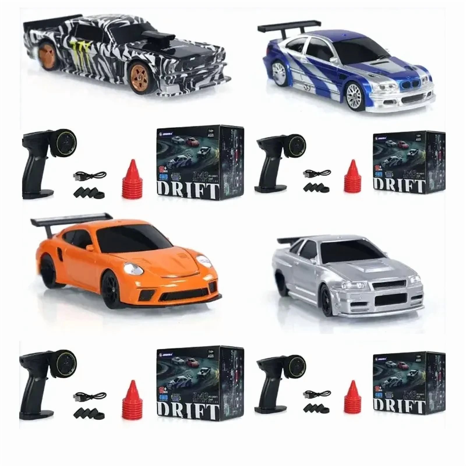 1:43 Scale Mini 4WD Drift RC Car High Speed Professional Racing Vehicle,Wireless Remote Control Toy for Boys, Kids Gift Race Car