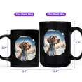 thumbnail image 4 of Hello Winter German Shorthaired Pointer Welcome Snowy Night Watercolor Vintage Mug GSP Lover Dog Gift Coffee Tea Cup - 01011, 4 of 4