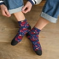 thumbnail image 3 of Naloa Hot Cocoa Snowflake Mittens Ankle Socks for Women Non Slip Socks No Show Socks Classic Low Cut Casual Socks Casual Socks, 3 of 7