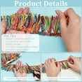 thumbnail image 4 of 10 Yards Rainbow Color Fringe Tassel Sewing Trim 2-1/8 inch Wide Ribbon Trim Colorful Fringe Trim for DIY Sewing Polyester Tassel Lace Ribbon Sewing Trim for DIY DIY Clothes Dress Decoration, 4 of 6