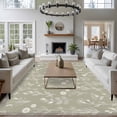 thumbnail image 4 of Area Rug 72×108in, Sage Green Wildflower Herb Floor Carpet Living Room Rug, Spring Pastoral Floral Non-Slip Welcome Mat Indoor Rugs for Bedroom Dining Room, 4 of 9