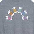 thumbnail image 3 of Instant Message - Rainbow Thread Spool - Women's Racerback Tank Top, 3 of 6