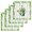 Off-White, variant on St Patrick's Day Kitchen Dish Towels for Drying Dishes Set of 4, Watercolor Shamrock Leaves Watering Can Green Waffle Weave Microfiber Hand Tea Bathroom Towels Quick Dry & Absorbent Towel 15.7x23.6