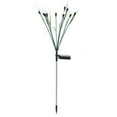 thumbnail image 1 of Luz solar de jardín LED decorativa oscilante IP65 impermeable recargable luces al aire libre para Navidad boda fiesta 10 cabezas luz blanca cálida poste verde, 1 of 10