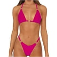 thumbnail image 1 of Bikini para mujer Traje de baño dividido Bikini sólido Conjunto de traje de baño dividido de dos piezas OAVQHLG3B Store lin121212, 1 of 4