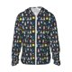 thumbnail image 1 of Balery Rocket Space Sudadera ligera de manga larga con capucha y protección solar UPF 50+ para hombre y mujer, ideal para pesca y running-Medium, 1 of 7