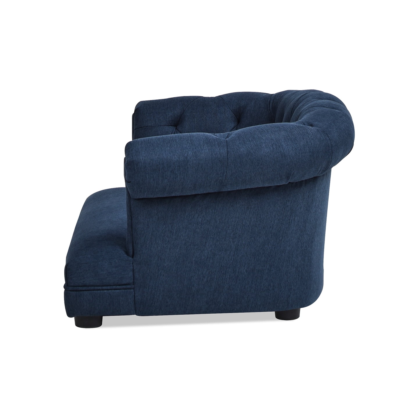 36.5" Chesterfield Dog Sofa Bed, Medium, Pacific Blue Stain Resistant High Performance Polyester