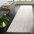 thumbnail image 2 of SAFAVIEH Northport Sampson Abstract Runner Rug, Ivory/Gray, 2'2" x 8', 2 of 10