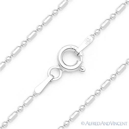 1.5mm Faceted Ball Bead \u0026 Bar Link 