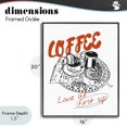 thumbnail image 4 of Stupell Industries Eclectic Coffee Love At First Sip Black Framed Giclee Art, 16 x 20, by The Prints Vibe, 4 of 8
