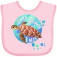 thumbnail image 3 of Inktastic Vero Beach, Florida Swimming Sea Turtle with Bubbles Boys or Girls Baby Bib, 3 of 4