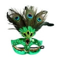 thumbnail image 4 of Plume de Paon Halloween Club Musical Carnaval Mascarade Plume Vert, 4 of 10