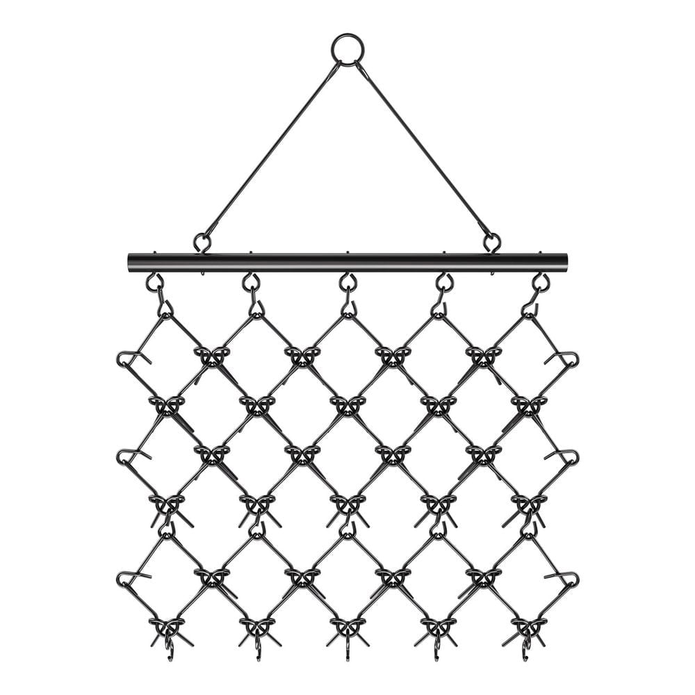 5 x 4.5 ft Chain Harrow for ATV UTV Tractor - Drag Harrow with 60 Carbide Teeth for Soil Preparation Leveling Arena and Lawn Thatching