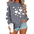 thumbnail image 4 of Vetsdori Valentine Sweatshirts for Women Pullover Tops Gifts for Girlfriend Valentine's Days, Casual Crew Neck Womens Sweatshirts, 4 of 4