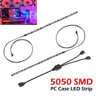 GlorySunshine COOLMOON ARGB LED Strip Light with 5V 3Pin Small 4Pin Header  Changing Light Speed DIY Lamp Bar Light Strip for PC Computer Case Chassis  