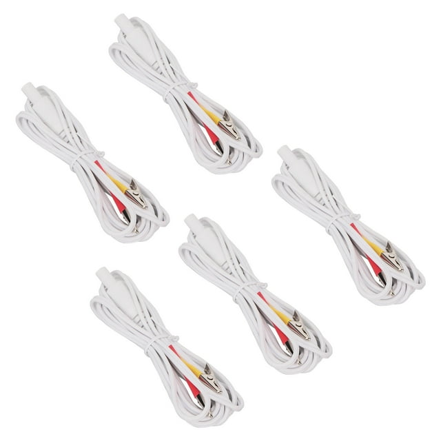 Massage Connecting Cable, Durable Easy Operation Ear Clip Stimulator 5Pcs For Massager