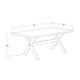 Maykoosh Nordic Haven 9Piece Dining Table Set 8 Parson Dining