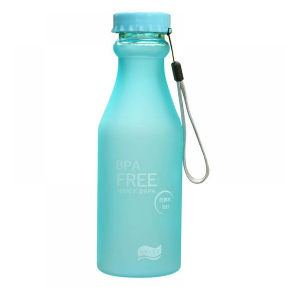 18oz Clear Water Bottles Airtight Screw Top Lids, Plastic Portable Soda Bottles for Water, Milk, Smoothie, Juice and Beverage