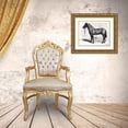 thumbnail image 3 of Stellar Designs Studio 32x26 Gold Ornate Wood Framed with Double Matting Museum Art Print Titled - Horse Study 2, 3 of 4