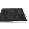 thumbnail image 2 of Nestl Super Soft Shaggy Bath Rug, Absorbent Bathroom Rug, 32" x 48", Black, 2 of 5