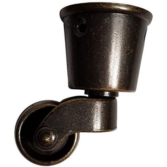 BingLTD - 2.3" Metal Swivel Antique Brass Round Cup Furniture Caster - Set of 4 (MC-3730C-AB)