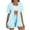 Z1-Light Blue-frostluinai 2 piece set women, variant on Frostluinai Women's Plus Size 2 Piece Outfits Striped Print Open Front Short Sleeve Kimono and Shorts Set with Pocket Travel Vacation Light Blue XXL