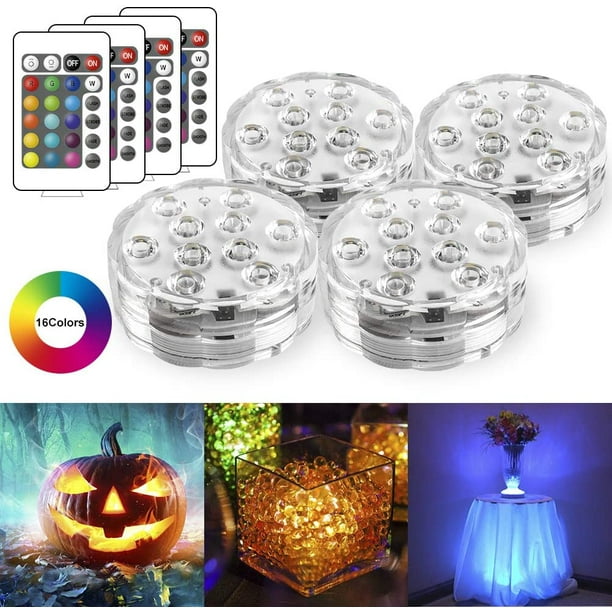 Submersible Pool Lights with Remote Cups,13 LED