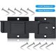 thumbnail image 5 of Paquete de 2 pestillos de puerta batiente de 7,5 pulgadas con orificio para candado, aleación de aluminio resistente de 4 mm para puerta corredera, puerta exterior, valla de madera, puerta de granero,, 5 of 5