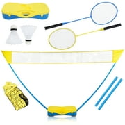 Swing Sports Outdoor Badminton Set - 5ft Standing Net with Birdies and Rackets