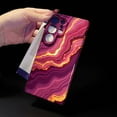 thumbnail image 6 of SKLYDDI Multicolor Swirling Purple & Pink Marble Fluid Art for Galaxy A15 Case - Glittering Gold Lines, TPU, Comfortable Grip, Protective, Aesthetic Cute, 6 of 7