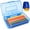 Blue, variant on Djiypn 1-Pack Large Pencil Cases, Storage Organizer, Durable Plastic Home/Office/Sch**ool Supply Box, Multi-Color Stud**ent Organization for Office, Room Supplies