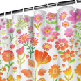 thumbnail image 3 of Waterproof Boho Style Shower Curtain 72x72 Inch Bohemian Colorful Floral Shower Curtains for Bathroom Hotel Home Decor with 12 Hooks, 3 of 5