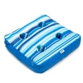 thumbnail image 3 of Big Joe Captain's Caddie No Inflation Needed Pool Float Drink Holder, Blurred Blue Double Sided Mesh, Quick Draining Fabric, 2 feet, 3 of 9