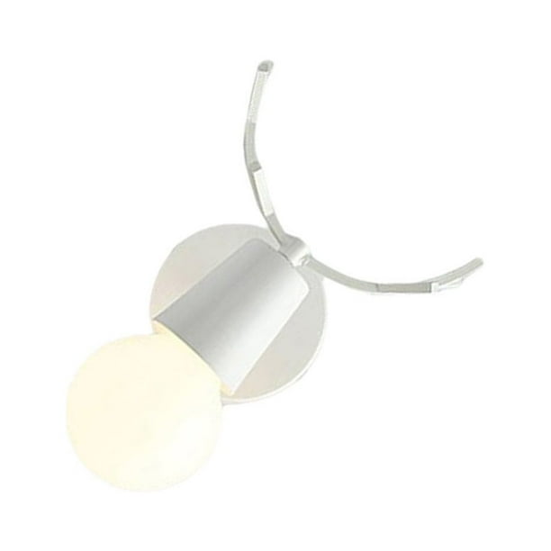 Wosthever Lámpara colgante LED montada en la pared, luces de pared modernas Vintage, herramienta de iluminación para el pasillo del dormitorio, Iluminación y accesorios Blanco