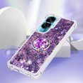 thumbnail image 5 of Funda para Honor 90 Lite 5G con Brillo Líquido Flotante, Purpurina, Parachoques y Anillo Giratorio Soporte, 5 of 5