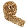thumbnail image 1 of Rollo de malla de diamante de 1 yarda y 30 mm para envolver cinta decorativa con cristales brillantes (dorado), 1 of 15