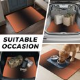 thumbnail image 6 of Universal Car Trunk Mat 29"x39", Orange Black Ombre Waterproof Cargo Liner, Non-Slip Durability Cargo Mat, Modern Gradient Abstract Art All Weather Rear Trunk Protector for Car SUV, 6 of 9