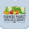 thumbnail image 4 of Inktastic Farmers Market Fresh Local Produce Boys or Girls Baby Bib, 4 of 4