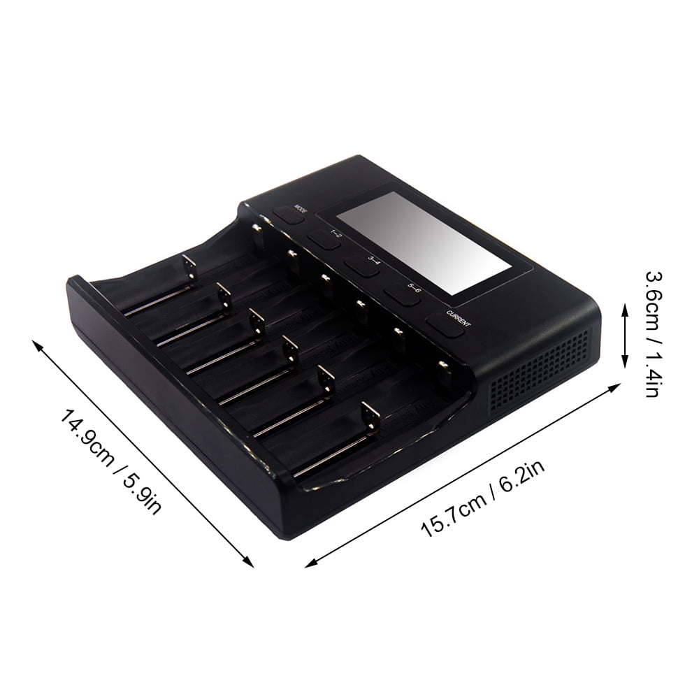 Liitokala Lii S6 Battery 6 Slots 4 Currents Auto Polarity Detect For a Batteries Walmart Com Walmart Com Liitokala Lii S6 Battery 6 Slots 4 Currents Auto Polarity Detect For a Batteries Walmart Com Walmart Com
